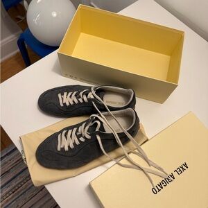 Axel Arigato Charcoal Suede Sneakers
